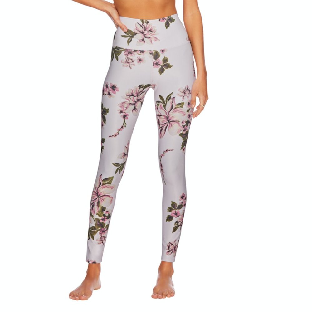 Beach Riot Ayla Leggings Floral Pink